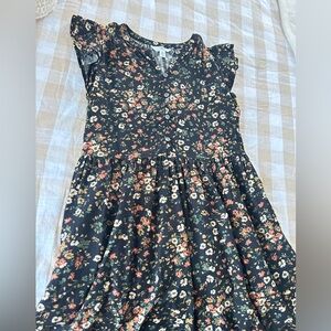 Time and Tru Women’s Floral Fall Midi Dress  with pockets